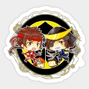 Sengoku BASARA Date Masamune VS Sanada Yukimura Sticker
